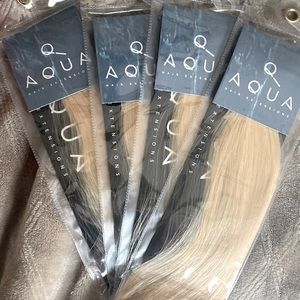 💕Aqua Cylinder Hair Extensions💕 100% Human hair, color: 613. PROFESSIONAL